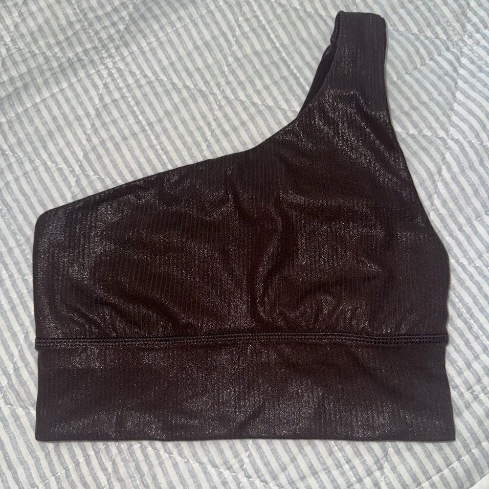 Lululemon one shoulder top Espresso color
